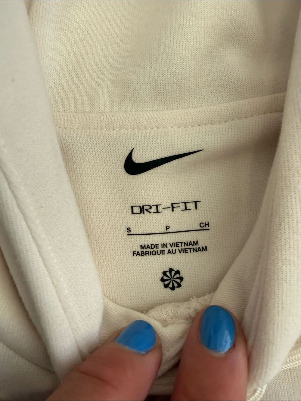 Men’s Small Off White Nike Hoodie - Minimal Style